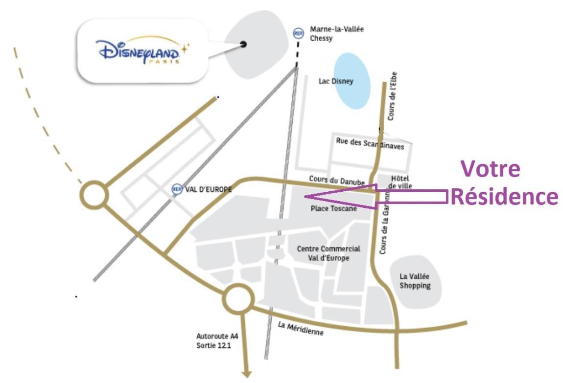 Appartement Proche Disneyland, Val D'Europe, Paris #1 Serris Esterno foto